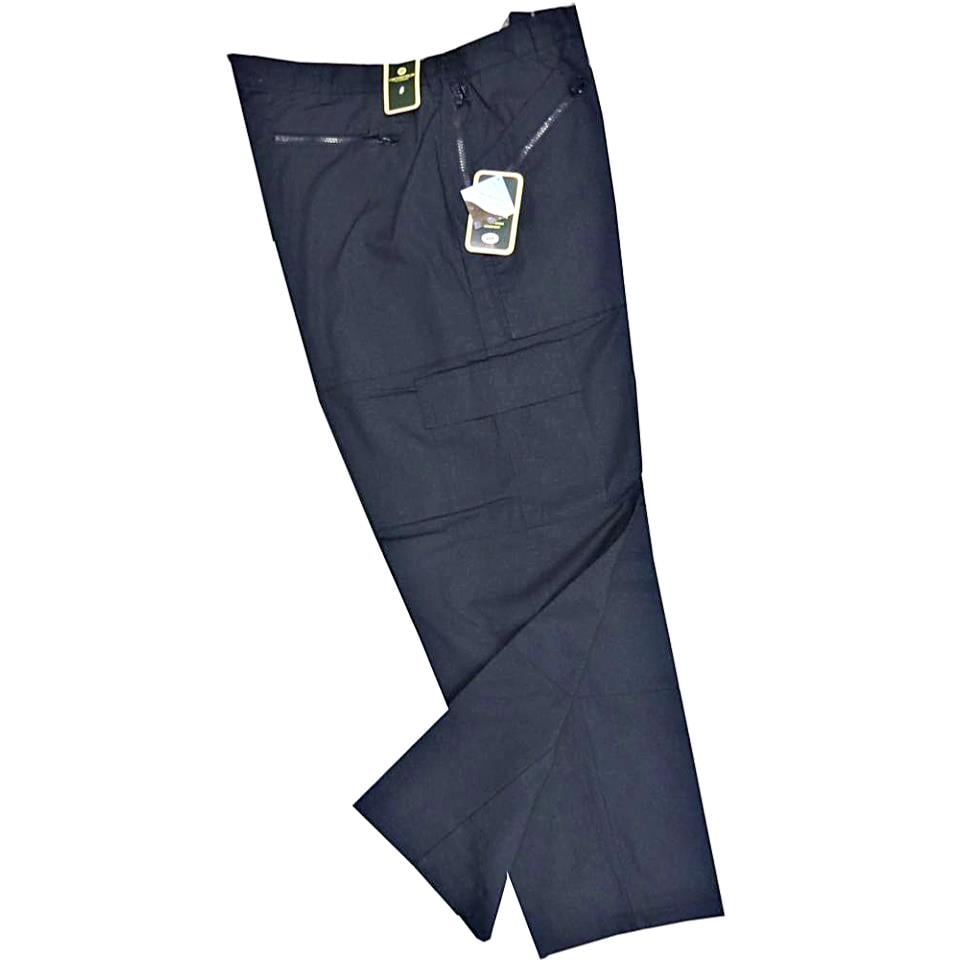 CARABOU ACTIVE WEAR MULTI POCKET OUTDOOR WORK TROUSERS NAVY | Georges ...