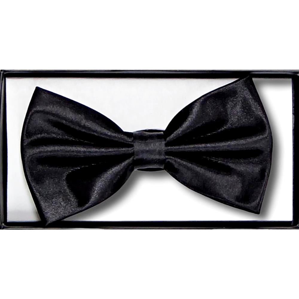 DOUBLE TWO EXTRA LONG BOW TIE BLACK