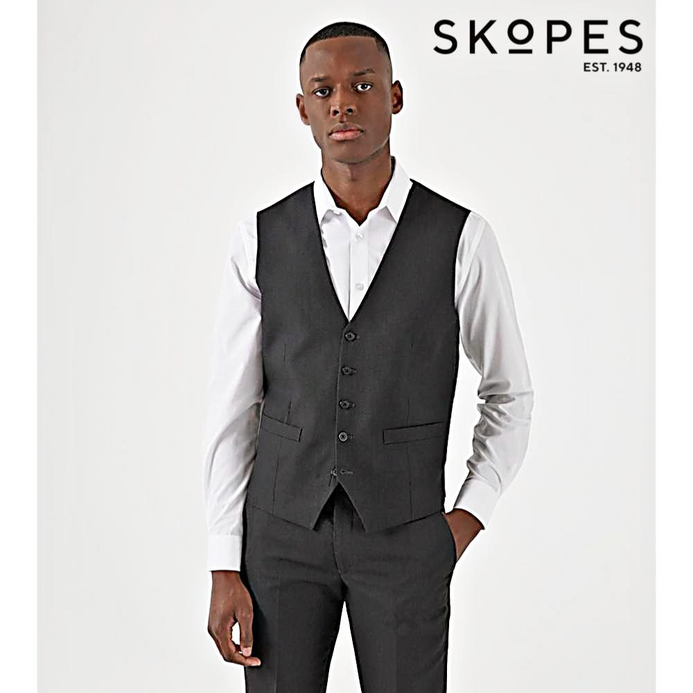 ROMULUS CHARCOAL - SKOPES LYFCYCLE SUIT WAISTCOAT GREY
